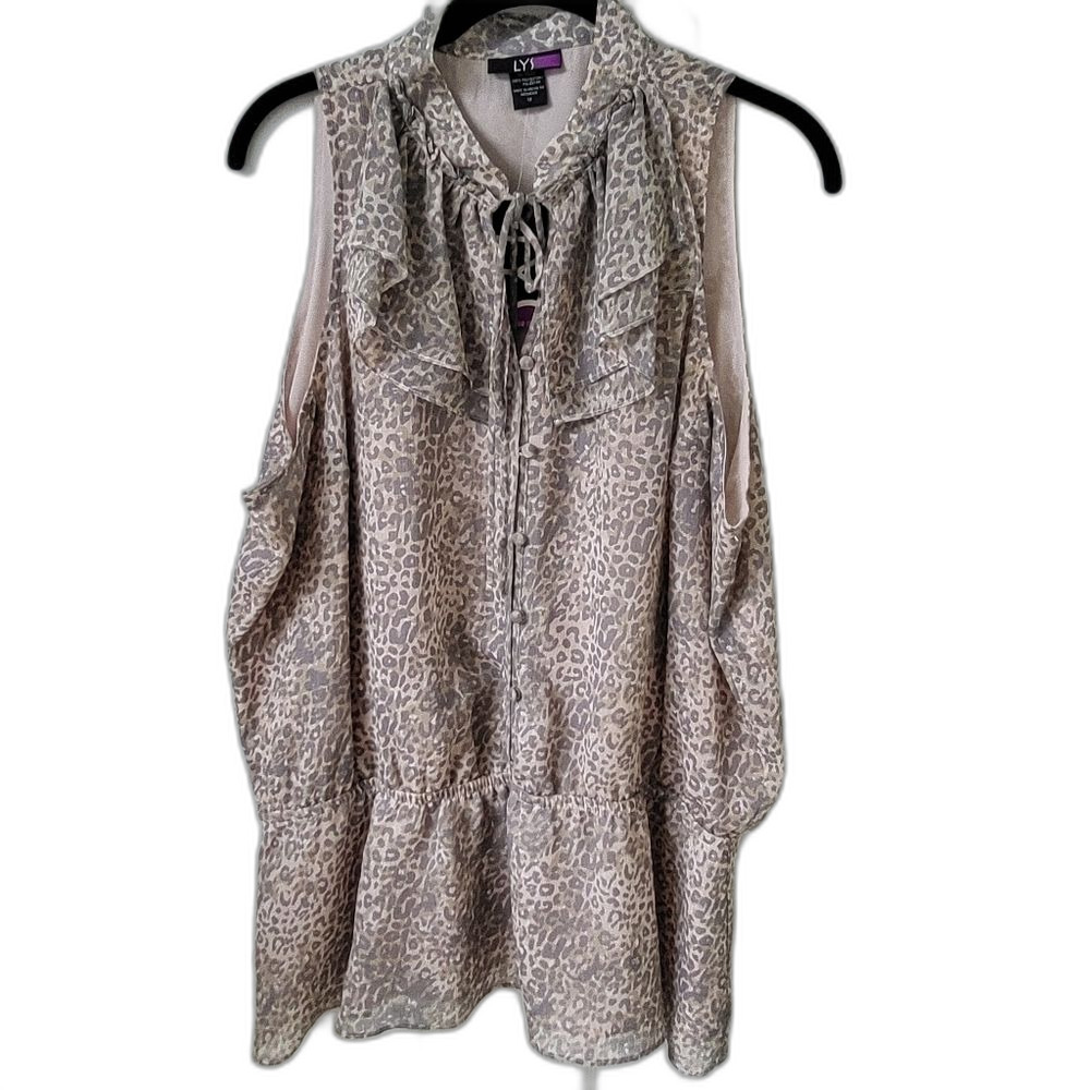 2/$30 Lined Sleeveless Blouse 1X